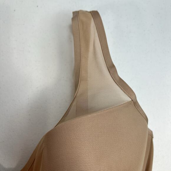 Le Mystere 36DDD 36F Bra Tan Sheer Illusion Demi Underwire Back Closure Beige - Picture 4 of 16